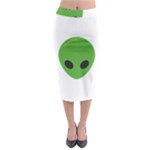 Emoji Aliens Midi Pencil Skirt