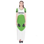 Emoji Aliens Short Sleeve Maxi Dress