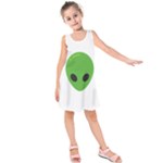 Emoji Aliens Kids  Sleeveless Dress