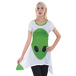 Emoji Aliens Short Sleeve Side Drop Tunic