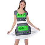 Emoji Pager Cap Sleeve Dress