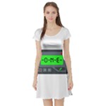 Emoji Pager Short Sleeve Skater Dress