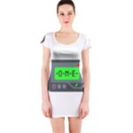 Emoji Pager Short Sleeve Bodycon Dress