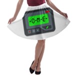 Emoji Pager A-line Skater Skirt