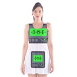 Emoji Pager Scoop Neck Skater Dress