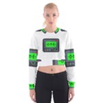 Emoji Pager Cropped Sweatshirt