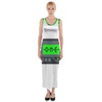 Emoji Pager Fitted Maxi Dress