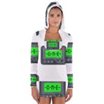 Emoji Pager Women s Long Sleeve Hooded T-shirt