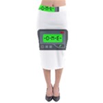 Emoji Pager Midi Pencil Skirt