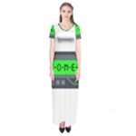 Emoji Pager Short Sleeve Maxi Dress