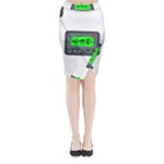 Emoji Pager Midi Wrap Pencil Skirt