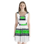 Emoji Pager Split Back Mini Dress 