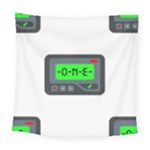 Emoji Pager Square Tapestry (Large)