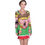 Cinco de Mayo trump Long Sleeve Nightdress