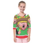 Cinco de Mayo trump Kids  Quarter Sleeve Raglan Tee