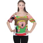 Cinco de Mayo trump Women s Cutout Shoulder Tee