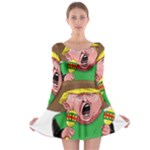 Cinco de Mayo trump Long Sleeve Skater Dress