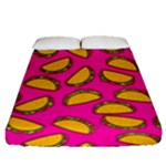 Pink Tacos Fitted Sheet (Queen Size)