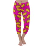 Pink Tacos Capri Winter Leggings 