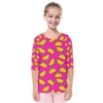 Pink Tacos Kids  Quarter Sleeve Raglan Tee