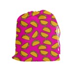 Pink Tacos Drawstring Pouch (XL)