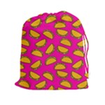 Pink Tacos Drawstring Pouch (XXL)