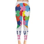 pink autism awareness Leggings 