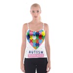 pink autism awareness Spaghetti Strap Top