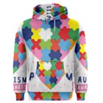 pink autism awareness Men s Pullover Hoodie