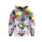 pink autism awareness Kids  Pullover Hoodie