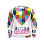 pink autism awareness Kids  Sweatshirt