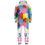 pink autism awareness Hooded Jumpsuit (Men)