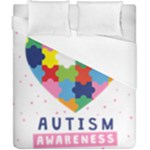 pink autism awareness Duvet Cover (California King Size)