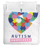 pink autism awareness Duvet Cover Double Side (Queen Size)