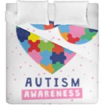 pink autism awareness Duvet Cover Double Side (King Size)