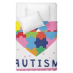 pink autism awareness Duvet Cover Double Side (Single Size)