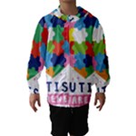 pink autism awareness Hooded Wind Breaker (Kids)