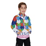 pink autism awareness Wind Breaker (Kids)