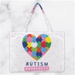 pink autism awareness Medium Tote Bag