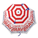 Memorial Day Grunge Folding Umbrella