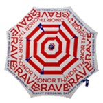 Memorial Day Grunge Hook Handle Umbrella (Medium)