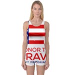 Memorial Day Grunge One Piece Boyleg Swimsuit