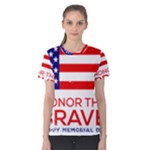 Memorial Day Grunge Women s Cotton Tee