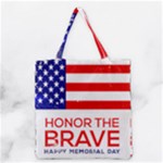 Memorial Day Grunge Grocery Tote Bag