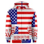 Memorial Day Grunge Men s Zipper Hoodie