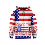 Memorial Day Grunge Kids  Zipper Hoodie