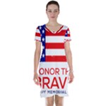 Memorial Day Grunge Short Sleeve Nightdress