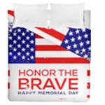 Memorial Day Grunge Duvet Cover Double Side (Queen Size)