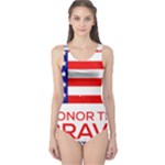 Memorial Day Grunge One Piece Swimsuit