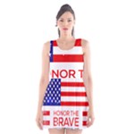 Memorial Day Grunge Scoop Neck Skater Dress